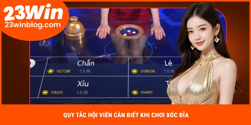 Quy tắc chơi xóc đĩa đổi thưởng 23WIN cập nhật mới nhất